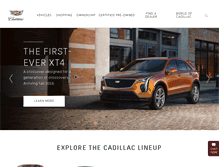 Tablet Screenshot of cadillac.com