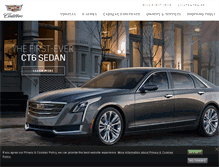 Tablet Screenshot of cadillac.nl